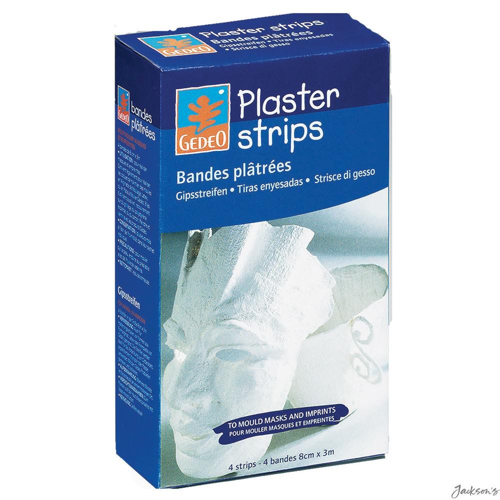 Pebeo Gedeo Plaster Bandage Rolls 8cm X 3m Pack Of 4 For Masks Moulds