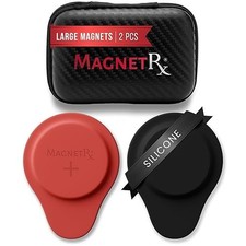 MagnetRX Biomagnetic Therapy Magnet Set   Neodymium  Silicone 2 Large Magnets 