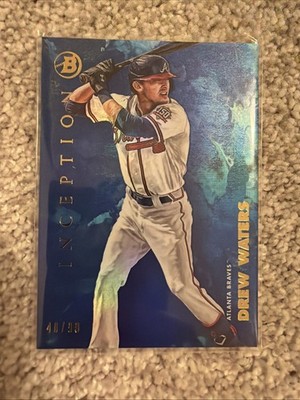 2021 Topps Inception Drew Waters Inception Blue /99 #20 Atlanta Braves Rookie RC