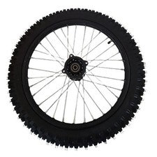 Ruota completa Dirtbike pitbike cerchio acciaio pneumatico di ricambio anteriore 70/100-17 asse 12mm