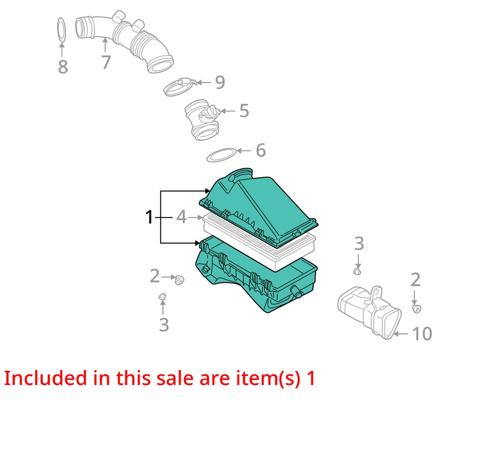00 01 02 03 04 05 06 Limpiador de aire AUDI TT Foto 2 de 3