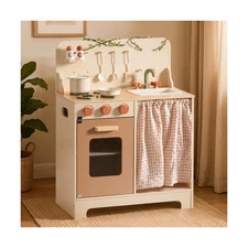 ROBOTIME Kids Play Kitchen Set - Rustic Wooden Kitchen Sets, Preten... Fast Ship