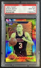 POP 4! STEVE SMITH PSA 10 1993-94 TOPPS FINEST #70 REFRACTOR HEAT 3542