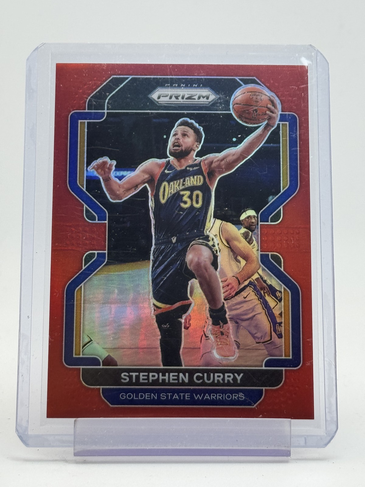 STEPHEN CURRY 2021-22 PANINI PRIZM RED #154 /299 GOLDEN STATE WARRIORS Q6988