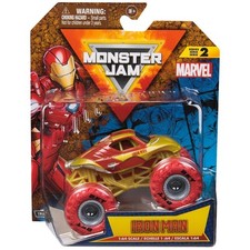 Monster Jam, Marvel escala 1:64 Die-Cast Monster Truck vehículos de juguete | Los estilos varían