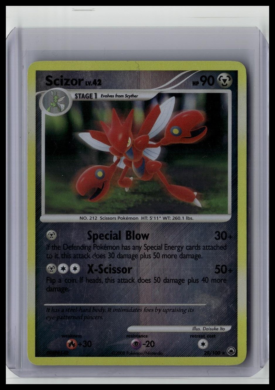 Scizor - Majestic Dawn 29/100 Rare Reverse-Holo Pokemon TCG