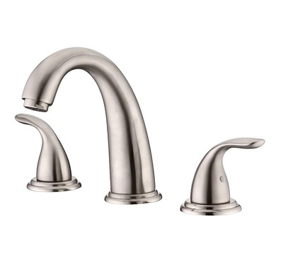 Sumerain Brushed Nickel Traditional Double Handle Roman Tub Mount Faucet S2142NS