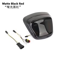 Motorrad ZubehöR RüCkleuchten Heck RüCklicht Brems Blinker Matt Schwarz Rot