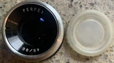 Vintage Perfex Anastigmat 1:4.5 F = 90mm Enlarger Camera Lens 