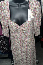 NWT T Tahari Floral  Side Slit Dress Size S