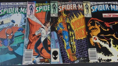SPECTACULAR SPIDER-MAN (1985) #102 103 105 114 LOT OF 4 CLASSIC COVERS