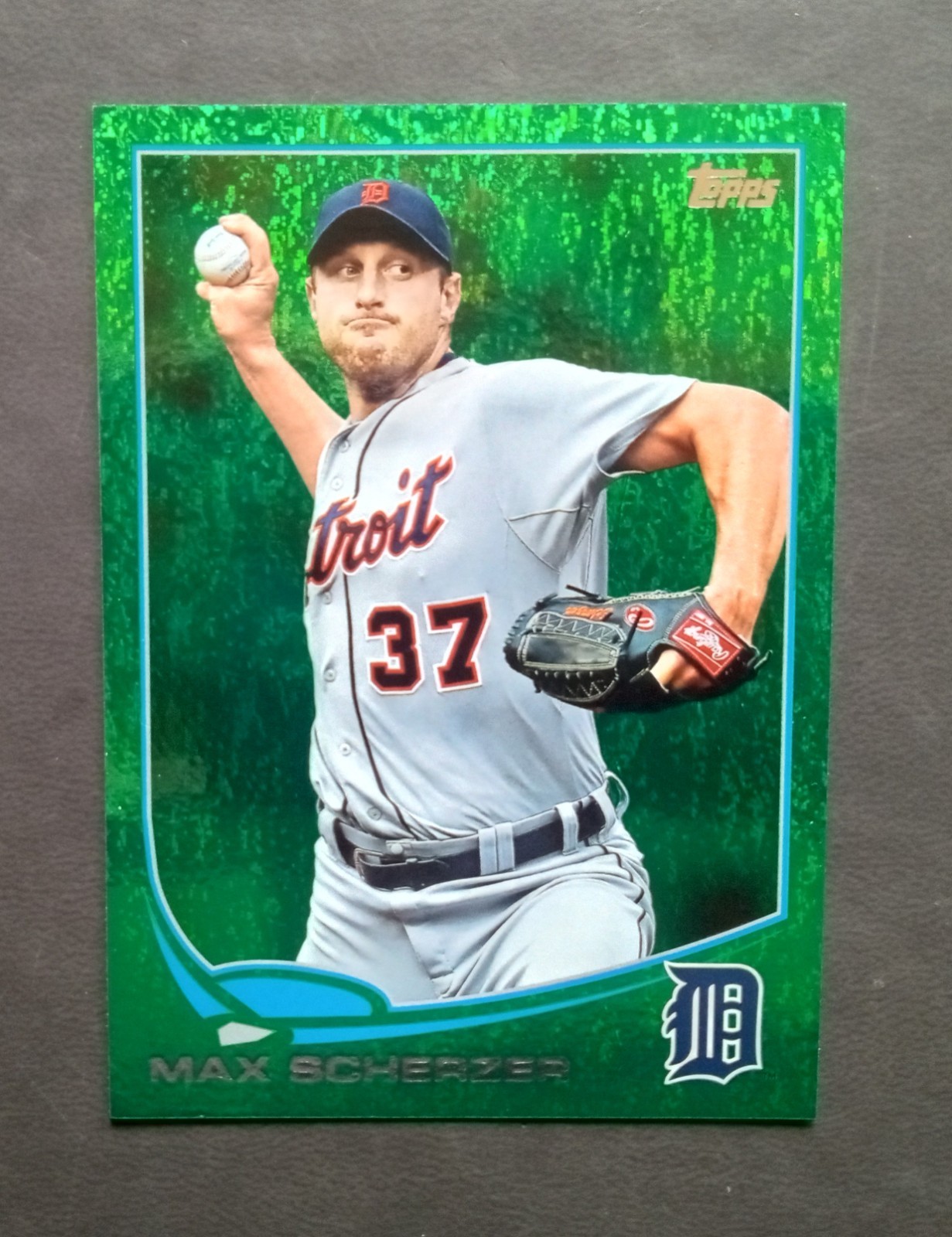 Max Scherzer Emerald Foil 2013 Topps Baseball Card #37 Mint Parallel