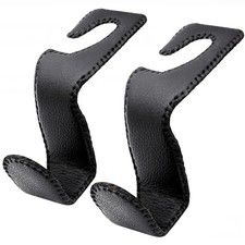 Headrest Hooks for Purses and Bags Pack Car Seat Hooks for Grocery Bag 2 Black