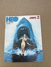 HBO magazine guide 1980 Jaws 2/horror movie