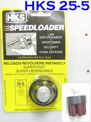 HKS 25-5 SpeedLoader for .45 S&W 25 625 Long Colt -  TAURUS Raging Bull - 6 Shot