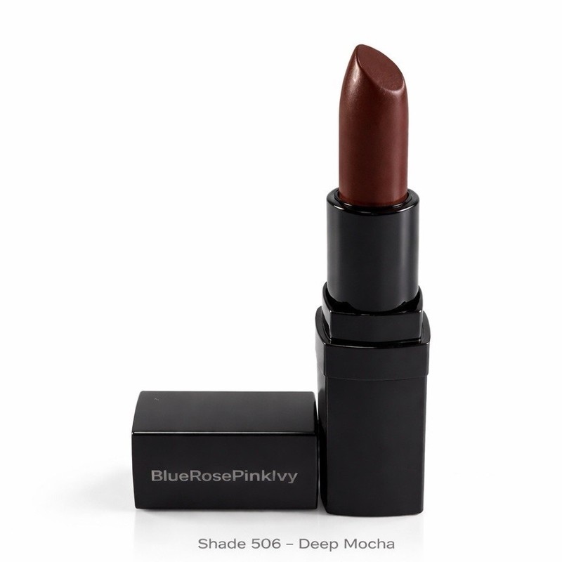 BlueRosePinkIvy Lipstick Stick Shimmer Finish Shade 506 Deep Mocha MPN 506