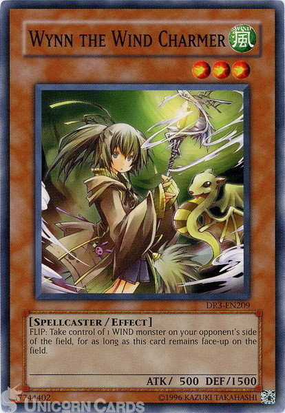DR3-EN209 Wynn the Wind Charmer Common UNL Edition Mint Yu-Gi-Oh! Card