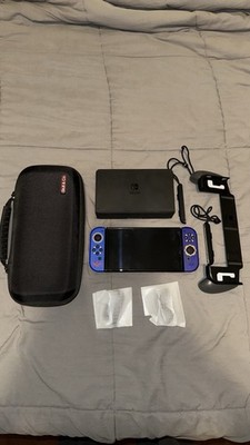 Nintendo Switch OLED Model HEG-001 - 64GB - Zelda Joy Cons w/ Carrying Case