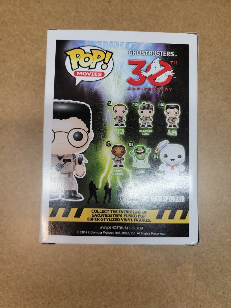 Pop Funko Egon Spengler #106 Ghostbusters - Vaulted 2014 - 100% Original Neuf