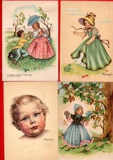 MARIAPIA - ILLUSTRATORE - LOTTO 8 CARTOLINE BAMBINI -vedi foto e descrizione