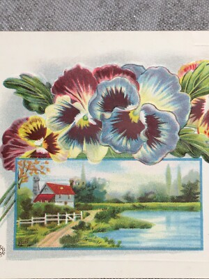 Antique 100 Year Old Birthday Postcard! Unused! Embossed Artwork