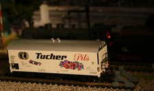 SPUR H0 FLEISCHMANN #5326 KÜHLWAGEN MIT MICRO LED ZUGSCHLUSSBELEUCHTUNG - UNIKAT