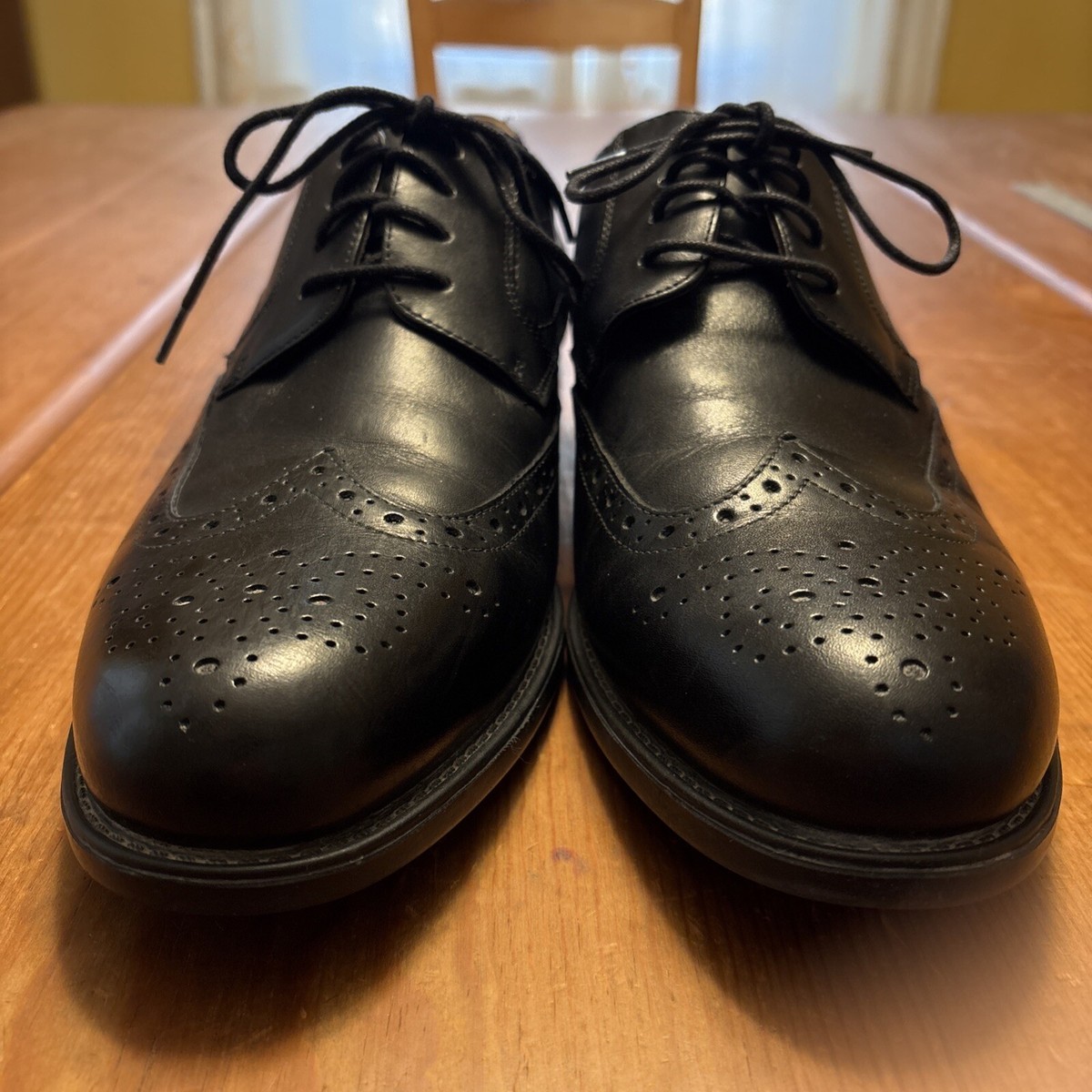 Florsheim Shoes Midtown Wingtip Oxford Men\'s Black 12139 Size 8D Worn Once Florsheim Men main image 4