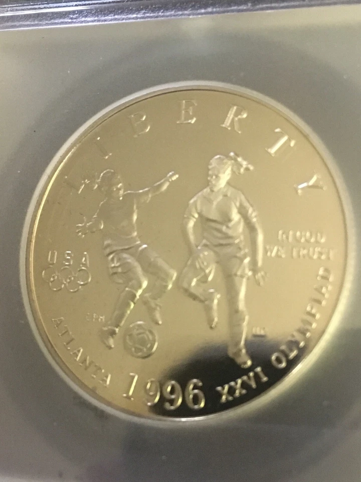 1996 S 50C Atlanta Olympic Soccer Proof Half Dollar ICG PR70 PF70 DCAM - Image 4 of 4