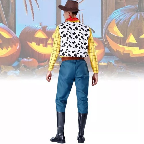 Toy Story Woody Halloween Cosplay Disfraz Paño Para Adulto Hombre Talla M Traje-Reino Unido - Imagen 2 de 10