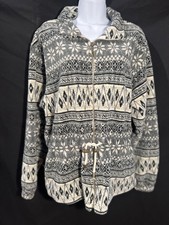 Nwot”market”sz 10,plush Polyester Fleece Jacket. Zip Up. Inside Waist Drawstring