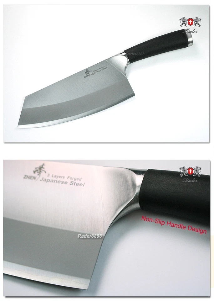 Japanese Steel all purpose cleaver vegetable chopping knife 7 inch cutlery - Image 3 of 4