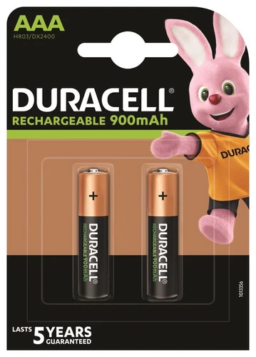 2 x Duracell 900mAh Akku Micro AAA Micro HR03 DX2400 1,2V Schnurlos Telefon