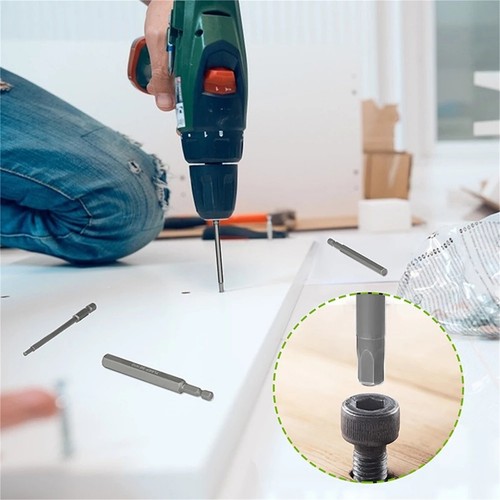 10pcs Hex Key Bit Set Quick Change Connect Impact Driver Power Drill Tools AUS - Picture 4 of 8