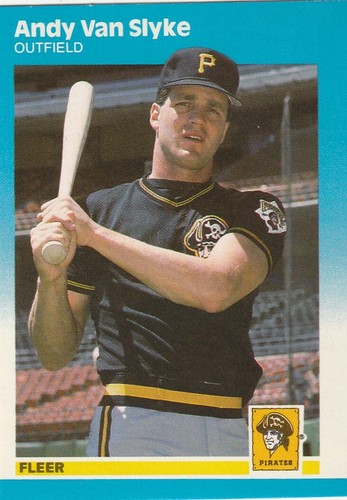 FREE SHIPPING-MINT-1987 Fleer Update Andy Van Slyke #U-121 PIRATES +BONUS CARDS - 第 1/1 張圖片