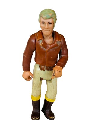 Adventure People Fisher Price antique Vtg figure toy 1972 brown coat lumberjack