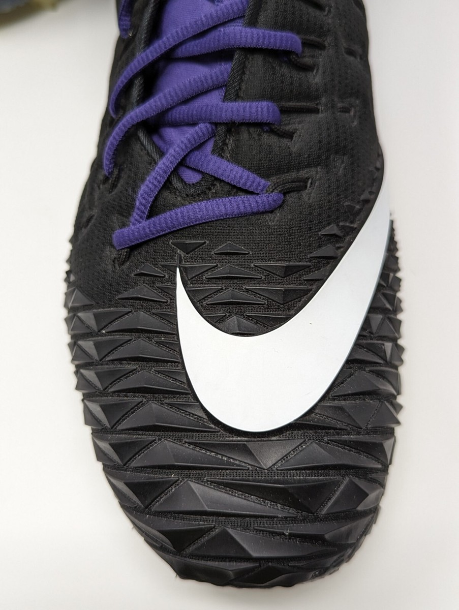 Size 11 Nike Force Savage Elite TD Football Cleats 918345-015 Black Purple Size 11 Nike Force Savage Elite TD Football Cleats 918345  main image 4