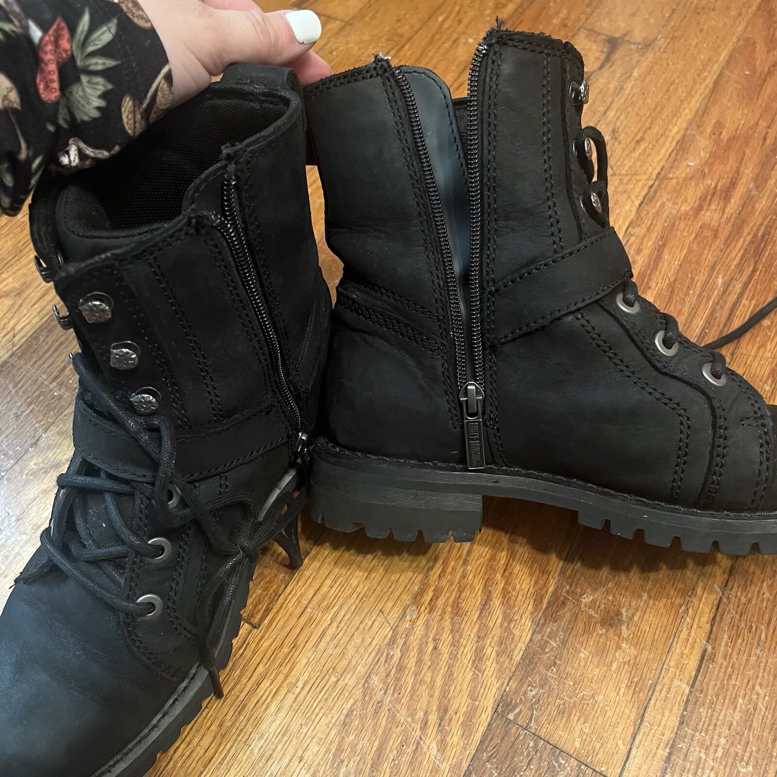 Harley-Davidson Women's Silvana Riding Sneaker Boot — Full-Grain Leather Motorcycle Footwear - View #5
