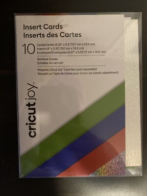 Cricut Joy Insert Cards 10 New Rainbow Scales