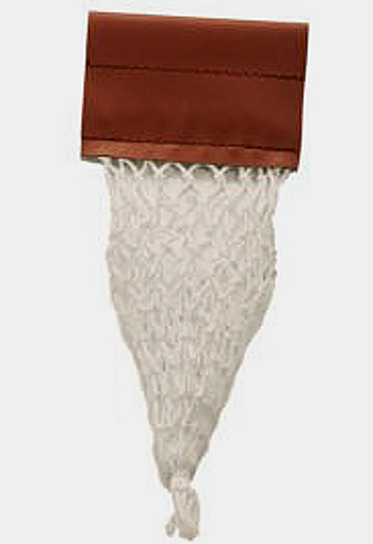 PERADON SNOOKER BAG NETS WITH SIMULATED LEATHER FOR BALL UP TO 17/8" BALLS##4726 - Image 1 of 1