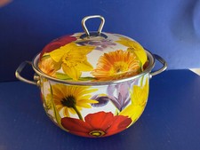 Pioneer Woman 4 Qt Enamel Dutch Oven Pot Floral Garden Enameled Steel