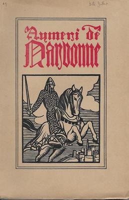AYMERI DE NARBONNE: LIED DER GESTE DES FINDENS BERTRAND DE BAR -1930-