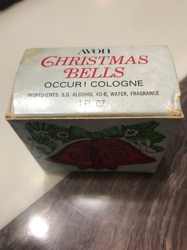 Avon Christmas Bells Decanter Sweet Honesty Cologne 1 Fl Oz. Vintage NEVER USED - Picture 6 of 6