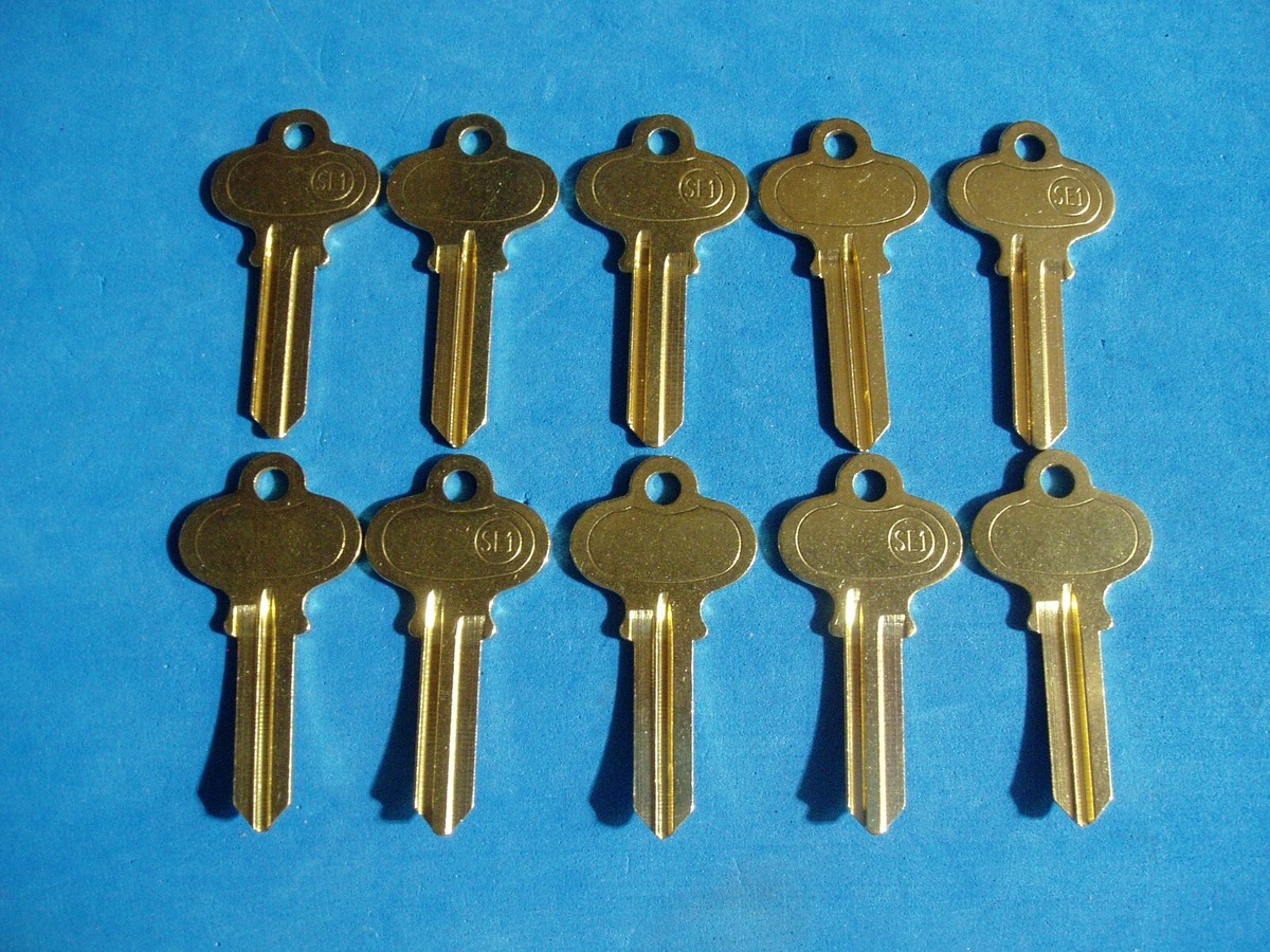 SE1 Brass Nickel Plated Blank Key, 100/Pack SE1 Brass Nickel Plated Blank Key, 100/Pack