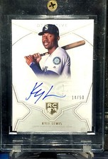 🔥⚾️ KYLE LEWIS Rookie Auto 2020 Topps Definitive /50 RARE! SP! *HOT Spring📈*