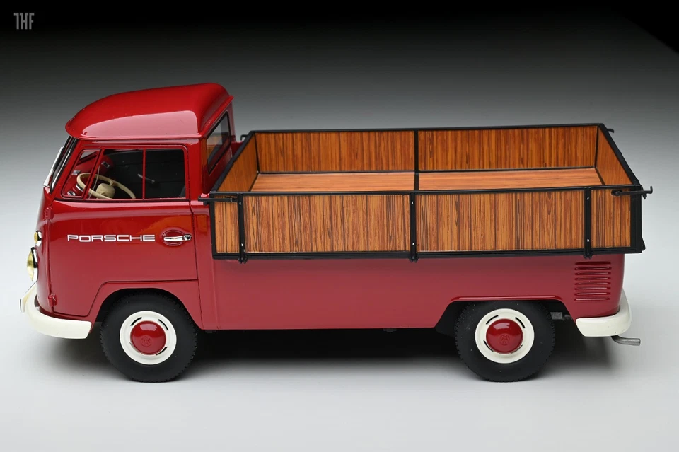 1/18 Premium Classixxs Volkswagen VW T1 TRANSPORTER Porsche Team pick-up-30075 - Image 3 of 4