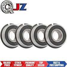  Qty.4 New 6202-2RS-NR Ball Bearing w/ Snap-Ring 15mm Bore x 35mm OD x 11mm W 