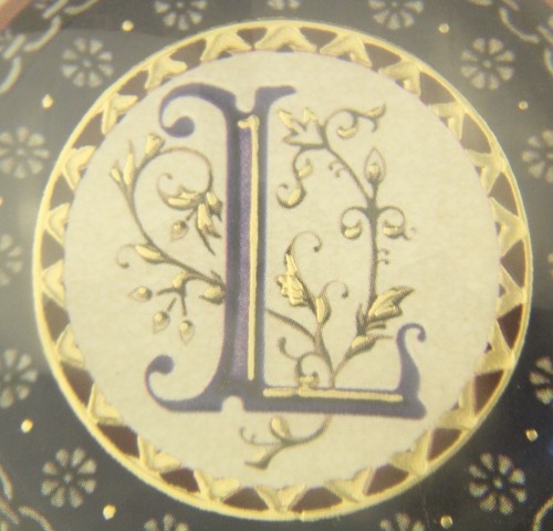 Punch Studio “L” Crystal Monogram Dome Paperweight France 3.5” - Picture 8 of 9
