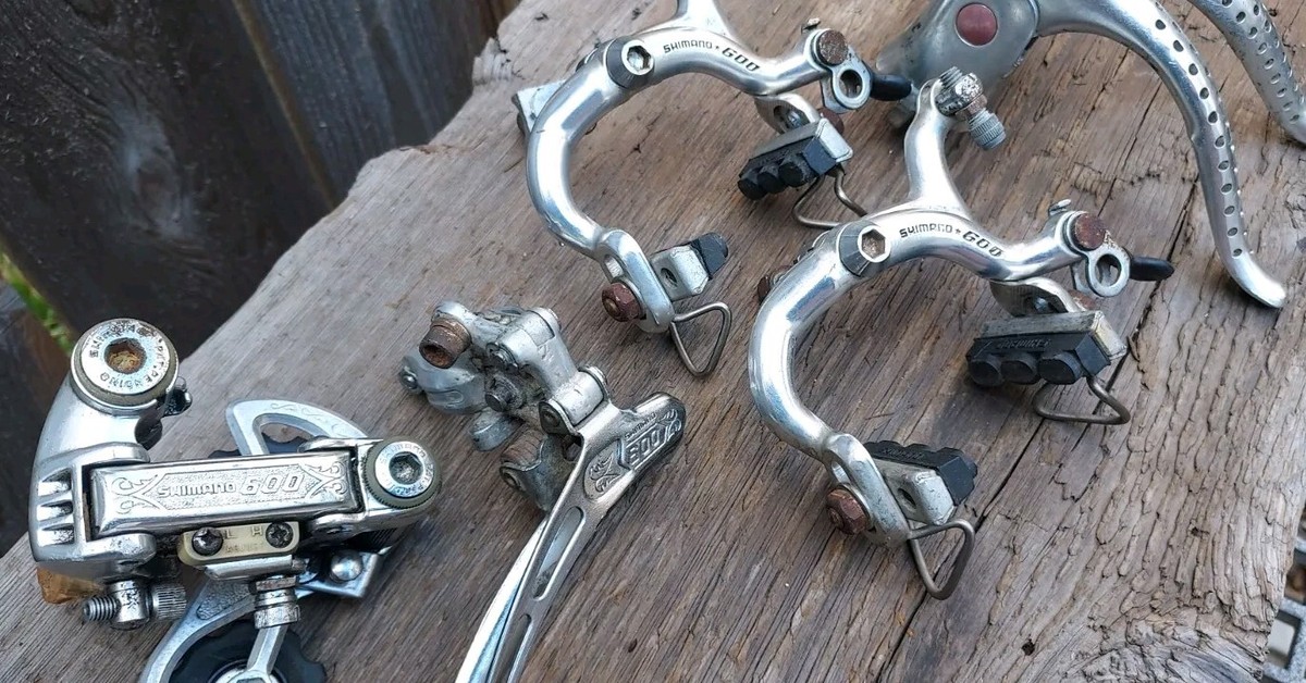 Vintage Shimano 600 arabesque downtube shift levers classic bike parts