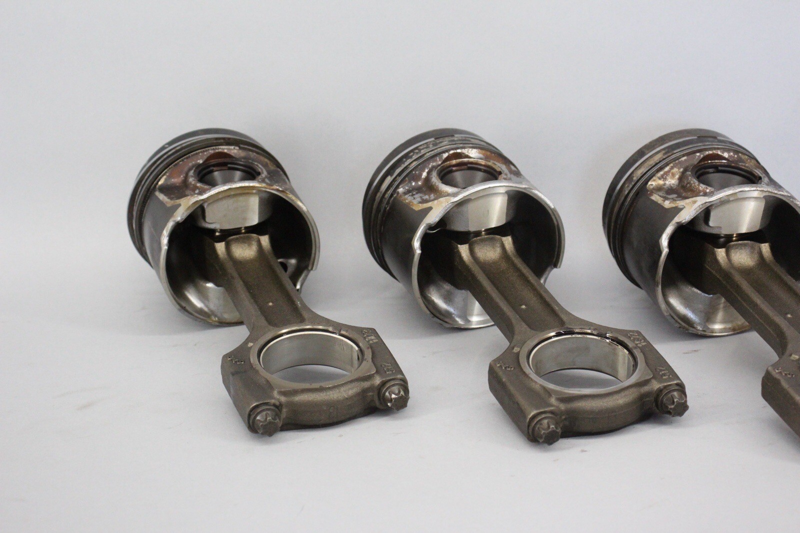 ✅ 09-13 BMW E70 E90 X5 335d M57 6-Cyl Diesel Piston and Connecting Rod Set 6 OEM