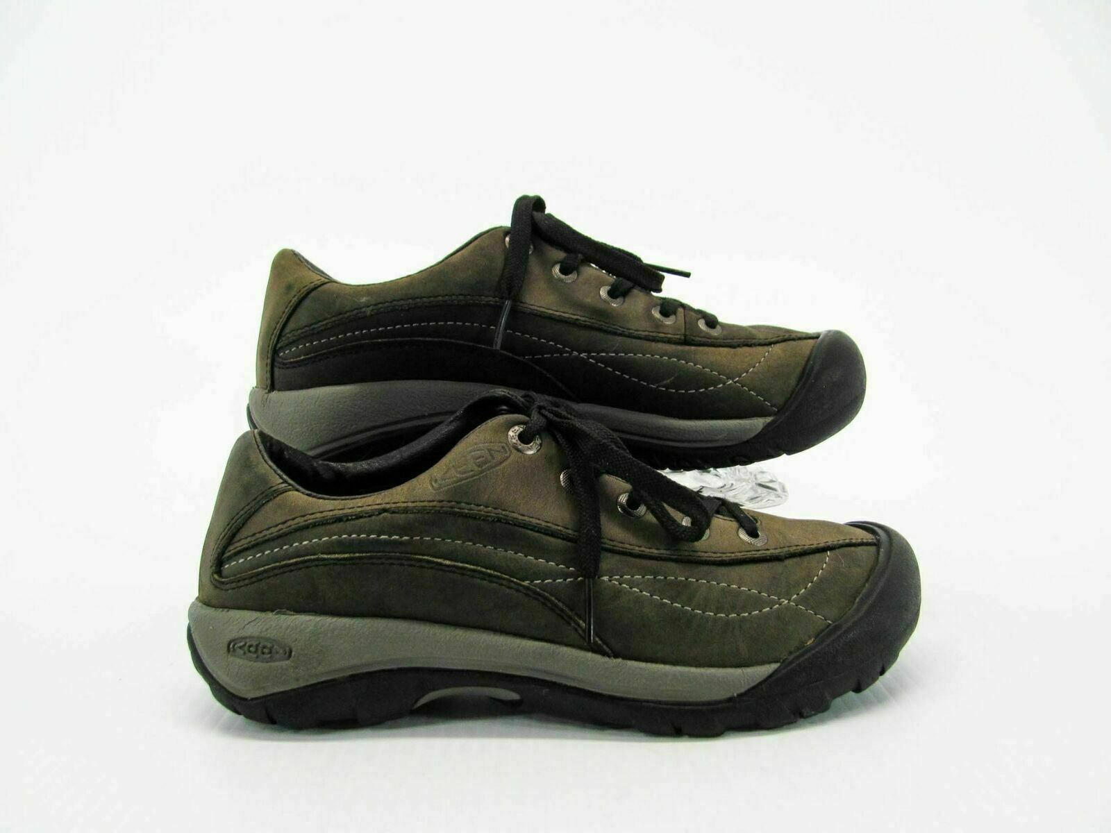 Scarpa donna Keen Toyah taglia 6M verde atletica escursionismo Oxford sneaker usata qp